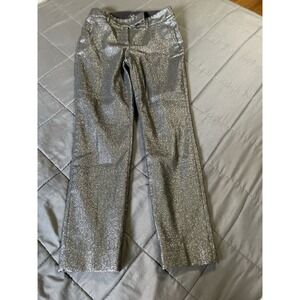 WHITE HOUSE BLACK‎ MARKET-"The Slim" gray metallic -0